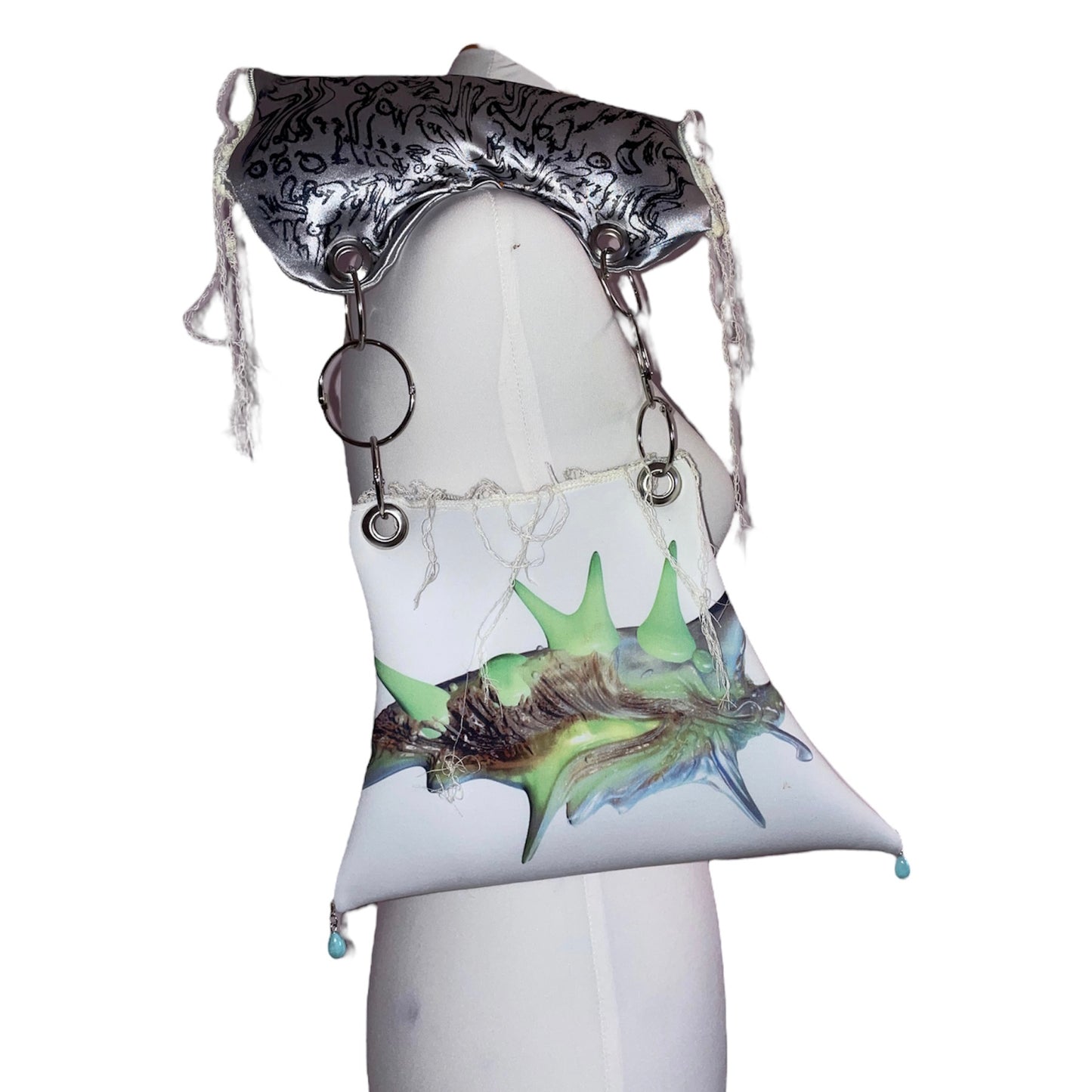 silver cocoon bag