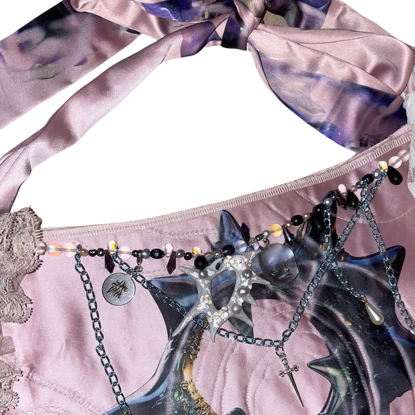 222 satin bag