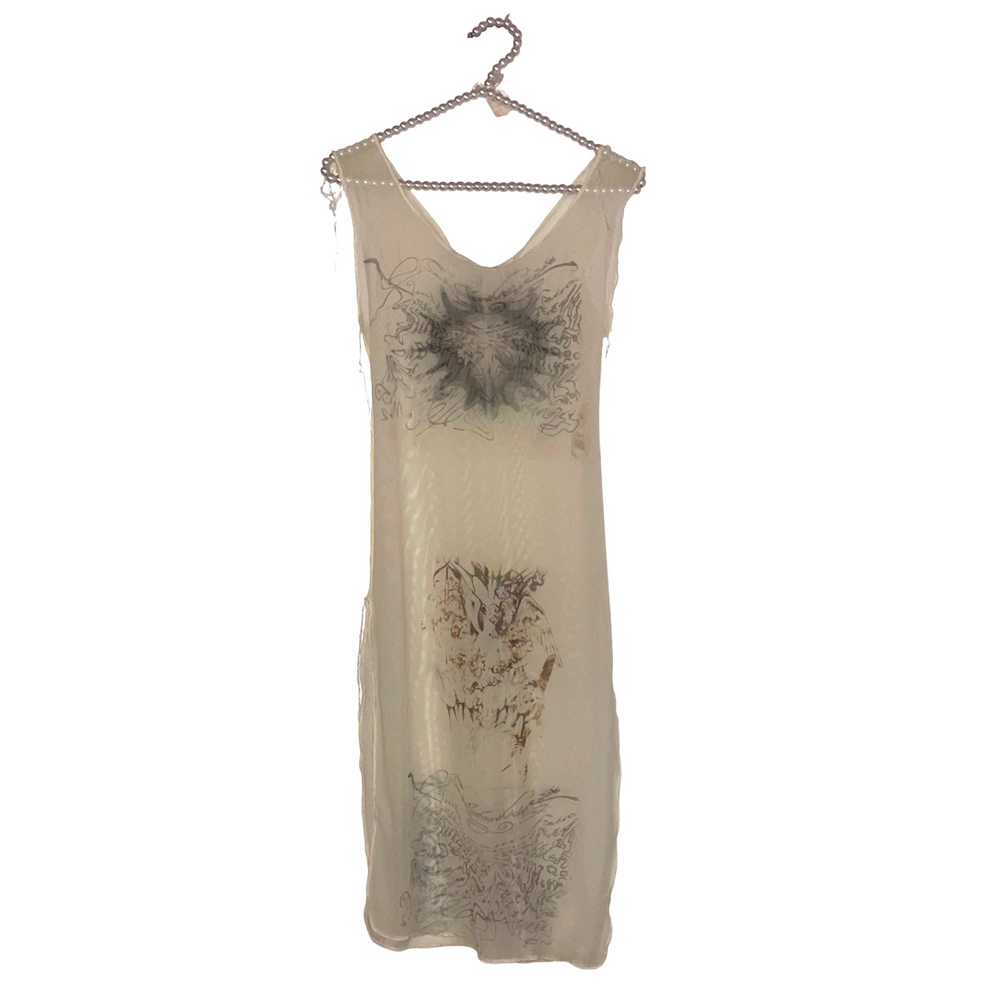 onyx mesh dress