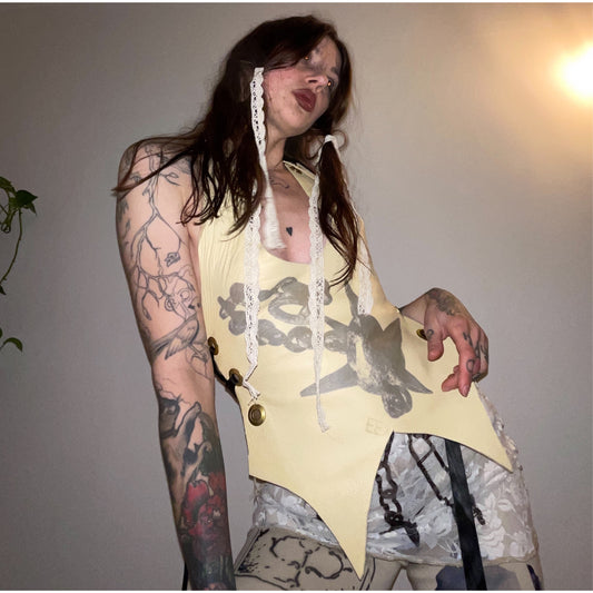 salt and weapons leather vest