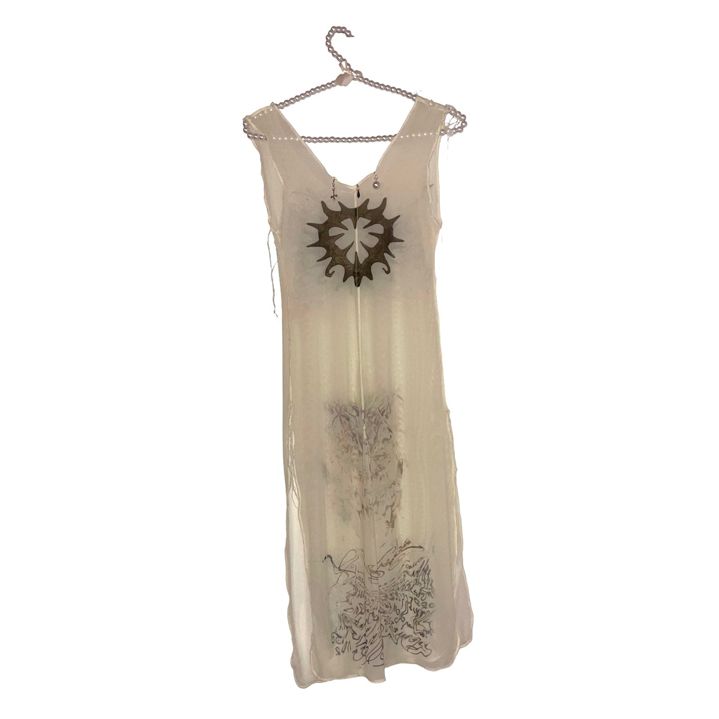onyx mesh dress