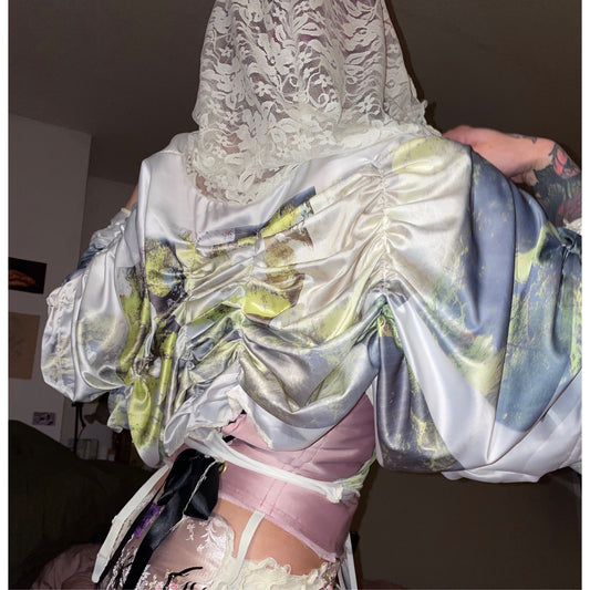 jumping moss ruffled jacket