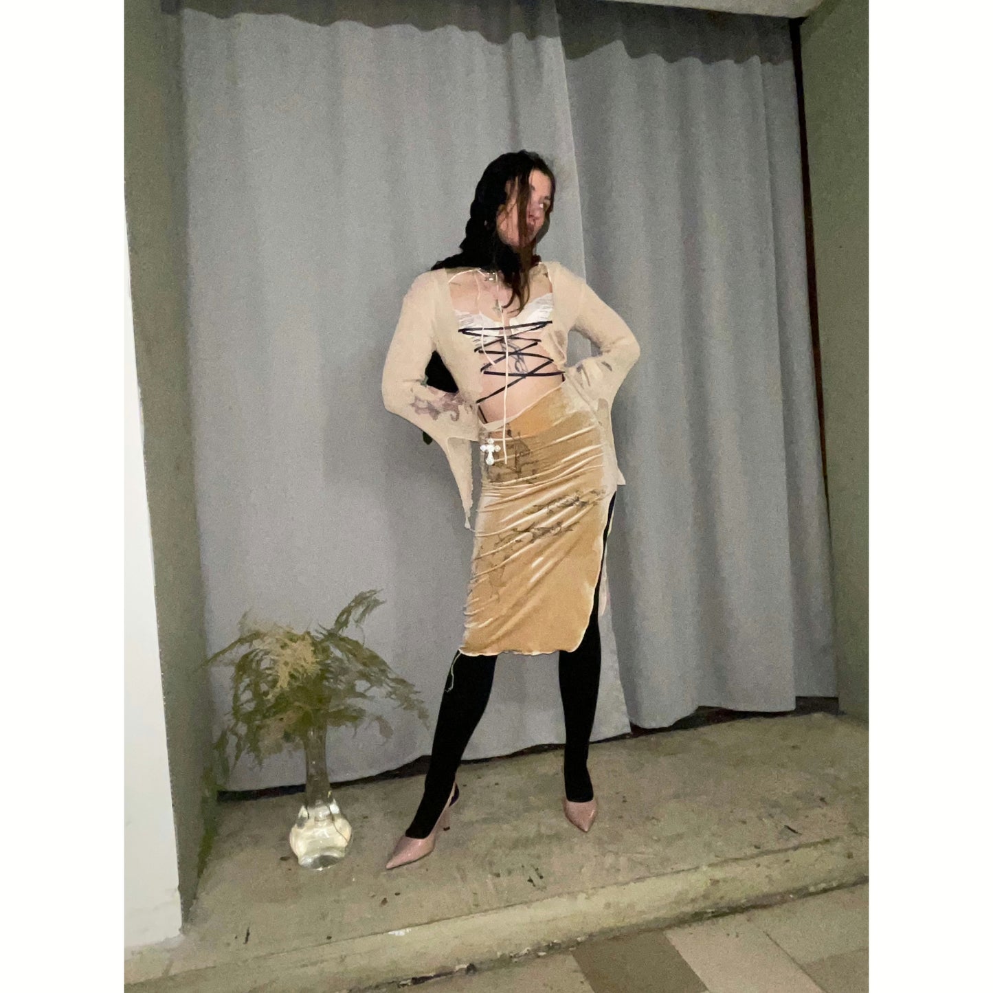 spike fairy knit top