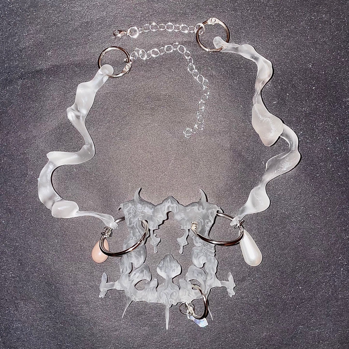 translucent adornment choker