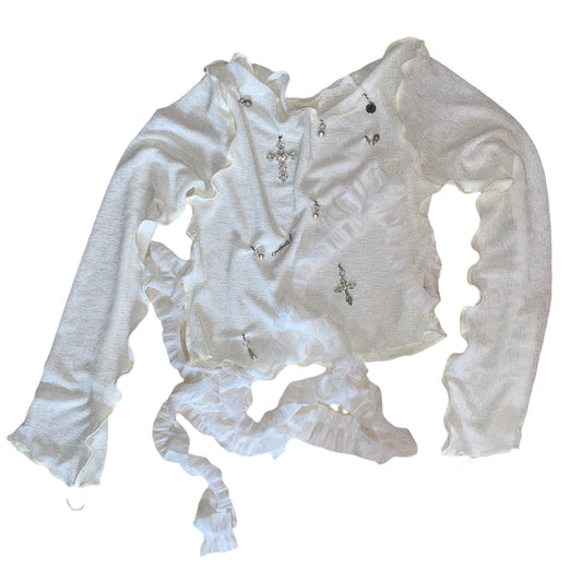 angel jewelry knit top