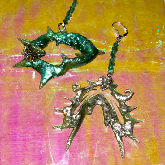 cyberform bismuth earrings