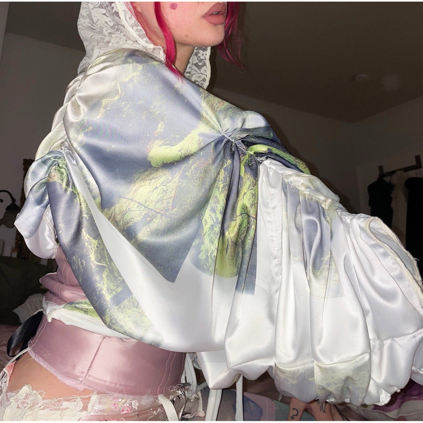 jumping moss ruffled jacket