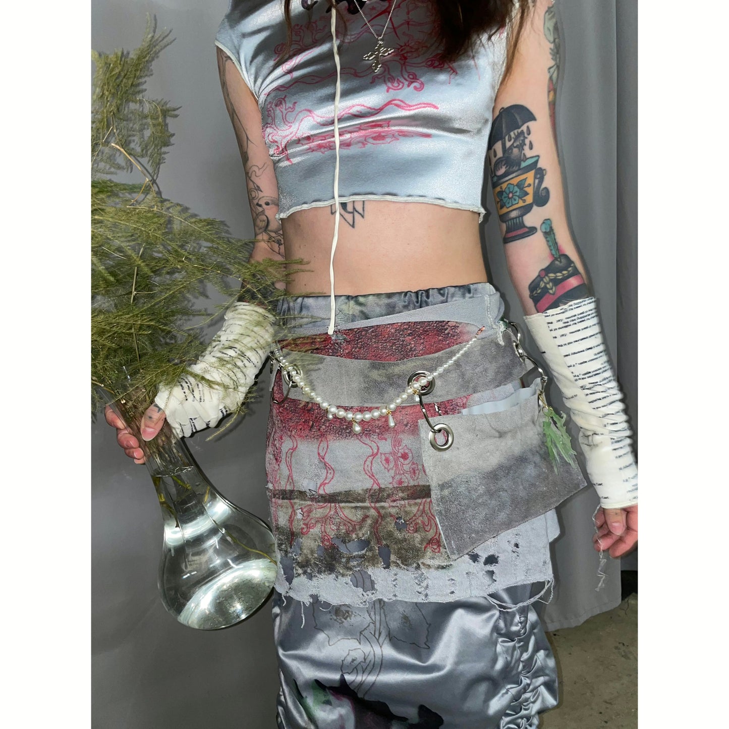 stone leather belt