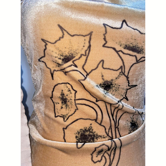 foreign plant neckholder top