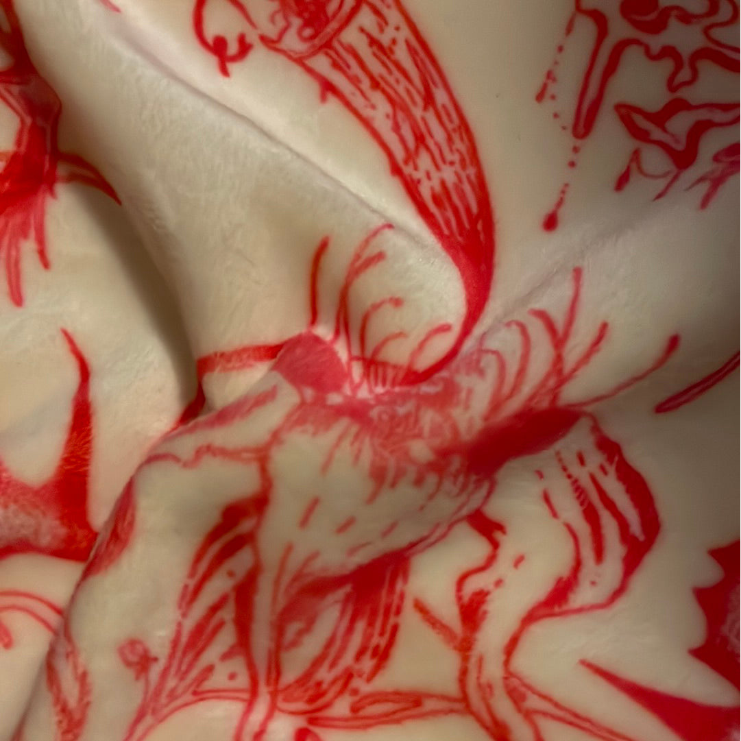 celestial flakes longsleeve in red