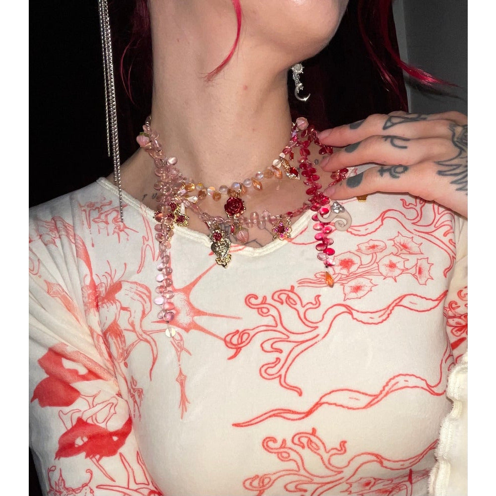 pomegranate choker