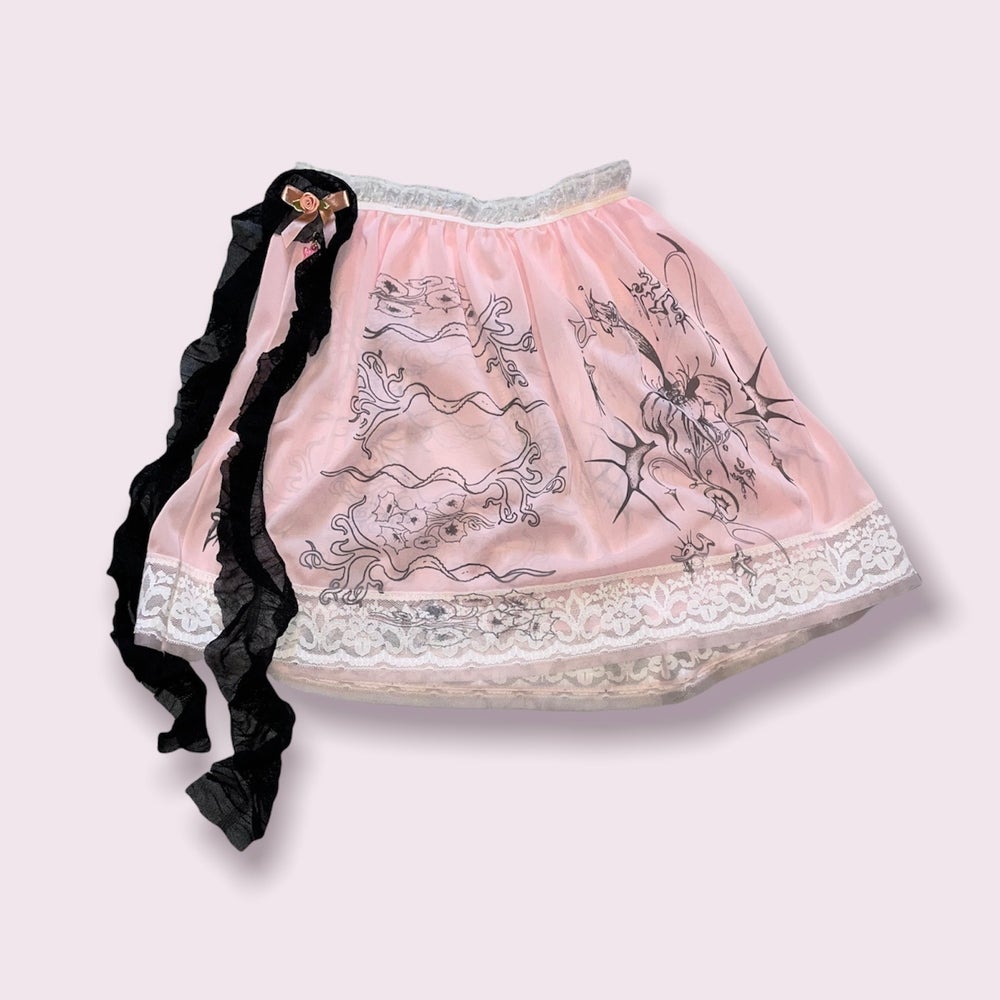 rose kelp lace skirt