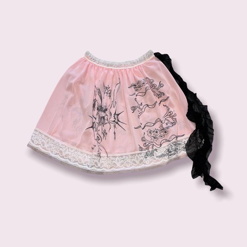 rose kelp lace skirt