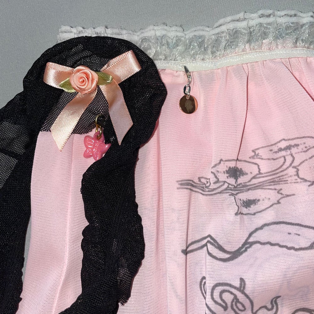 rose kelp lace skirt