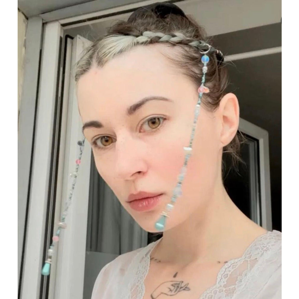 water and earth hair charms golden