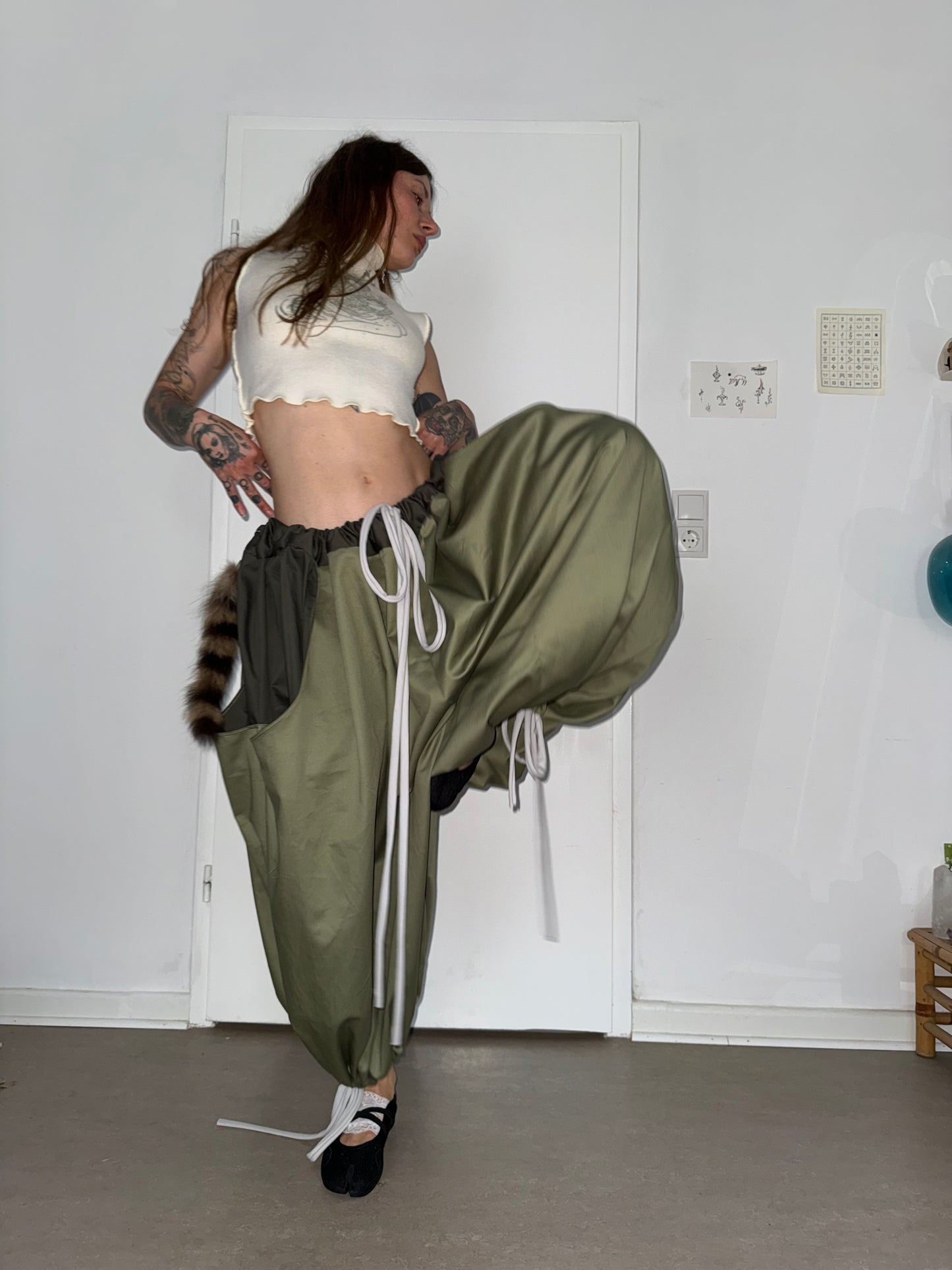 mushroom pants khaki