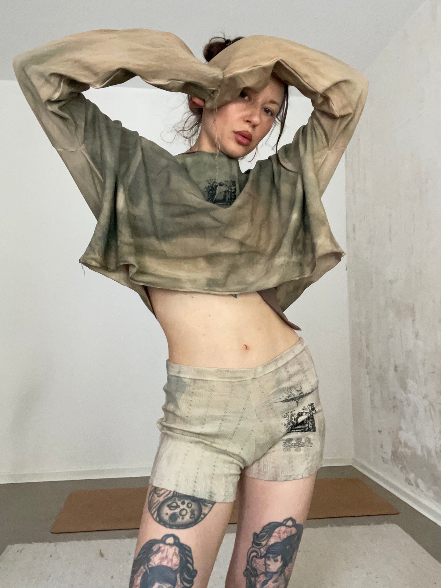 waterfall cropped sweater
