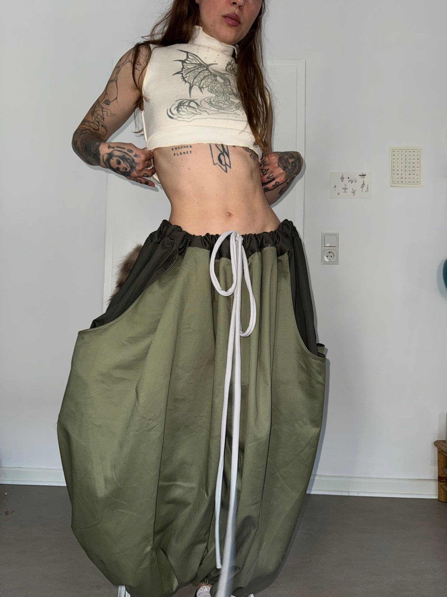 mushroom pants khaki