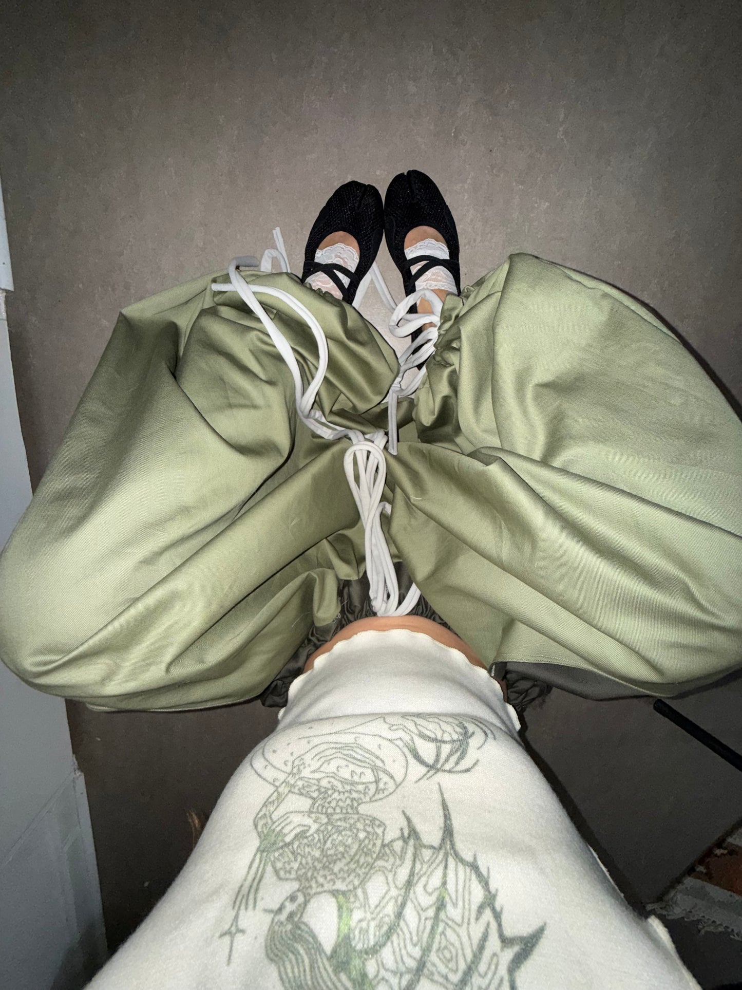 mushroom pants khaki