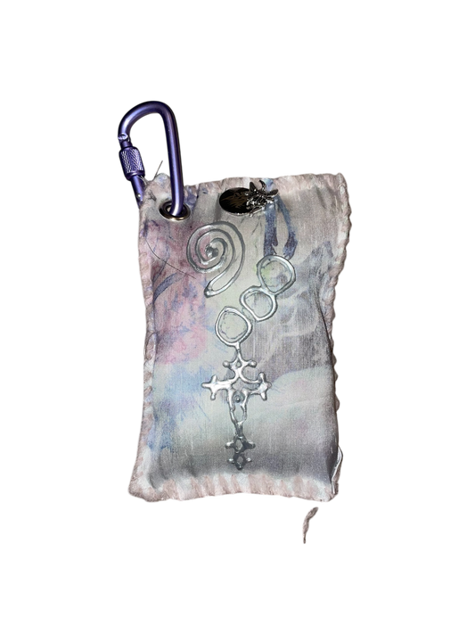 fluff silk bag charm