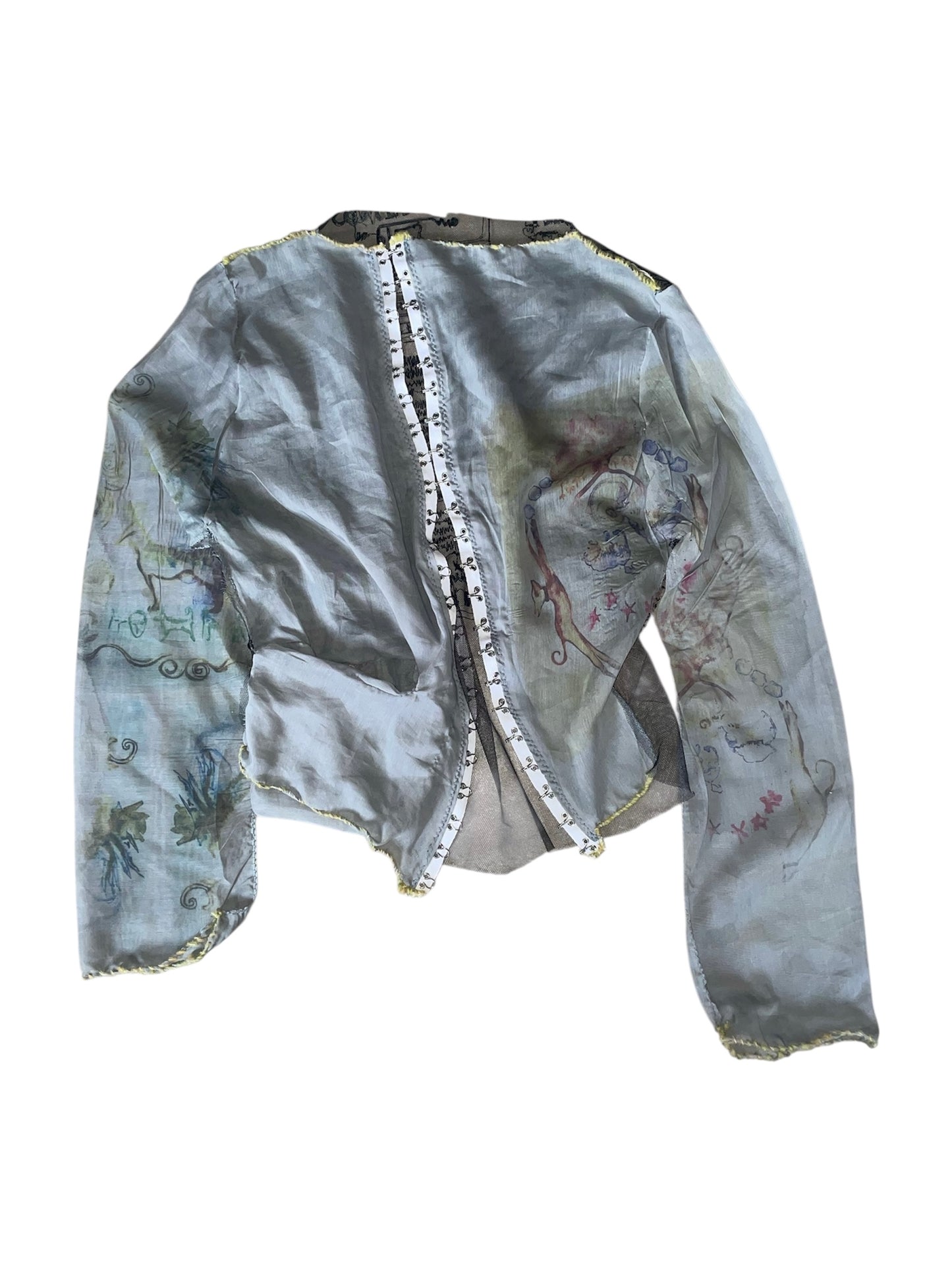 little cloud silk shirt