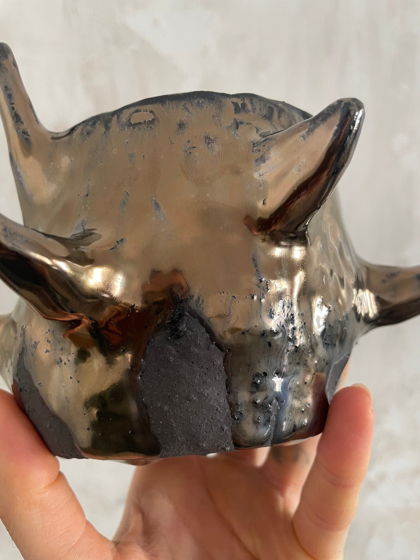 glossy spike vase