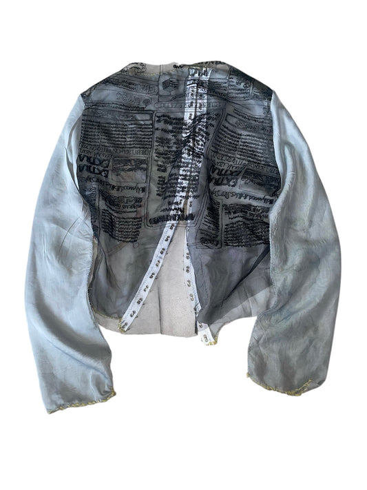 little cloud silk shirt