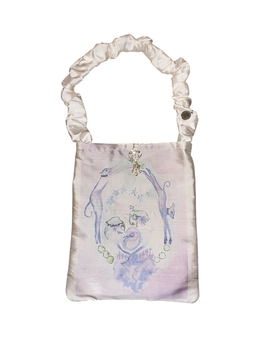silk tote bag