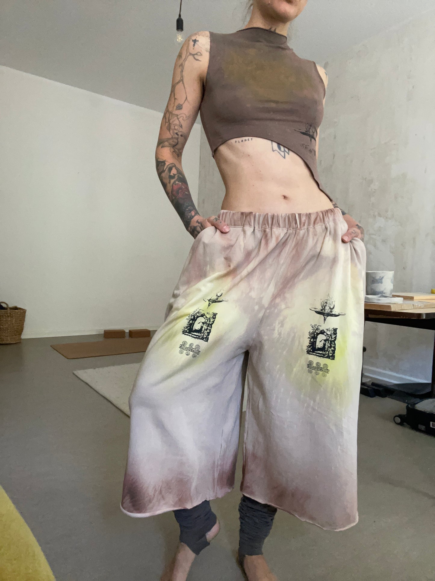 umbra wide leg shorts