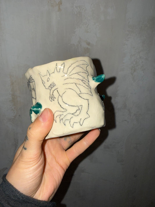 monster poem mug