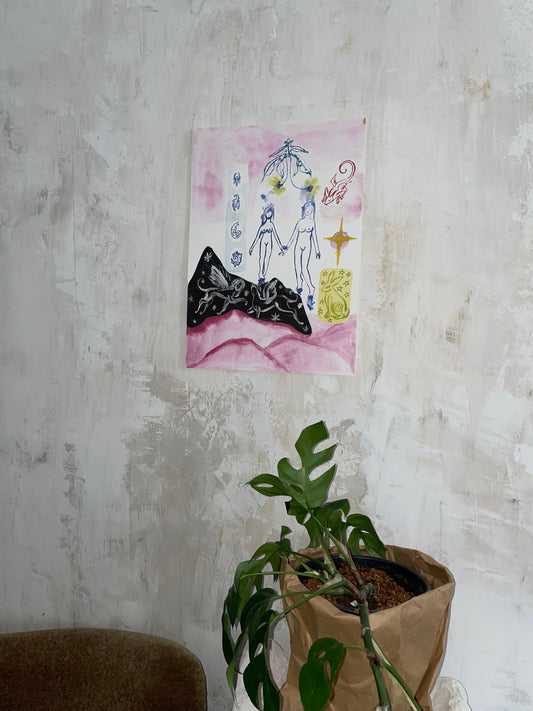 art print mystic mountains