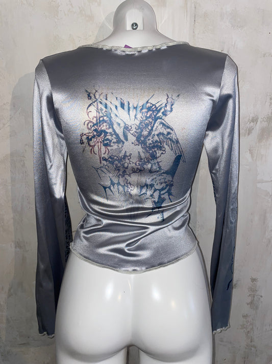 angel silver top