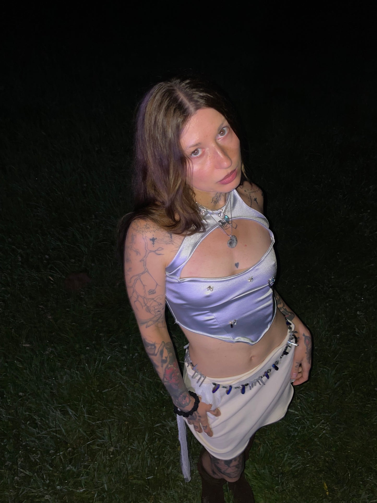 crystalline cut-out top