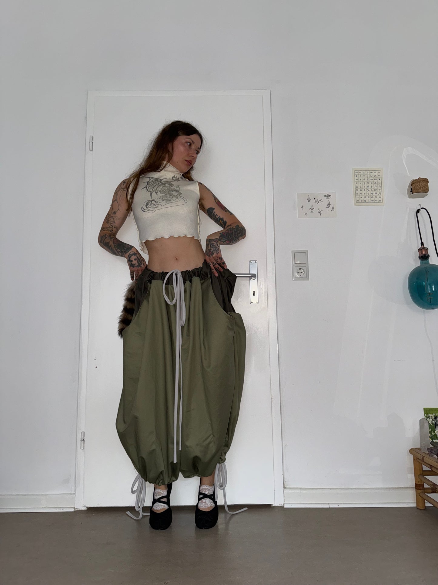 mushroom pants khaki