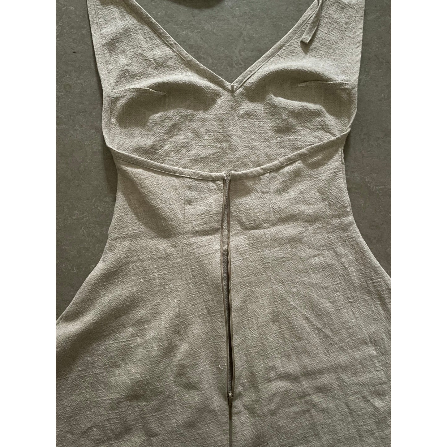 enigma linen dress plain