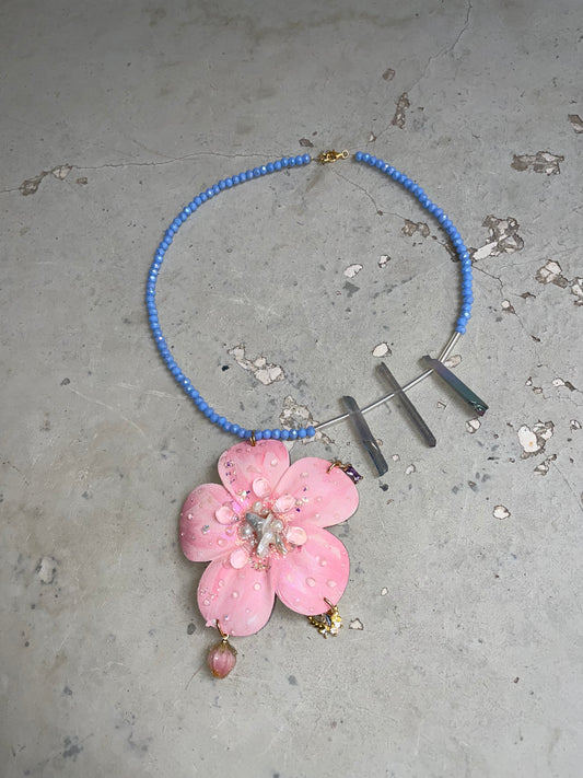 soft flower necklace