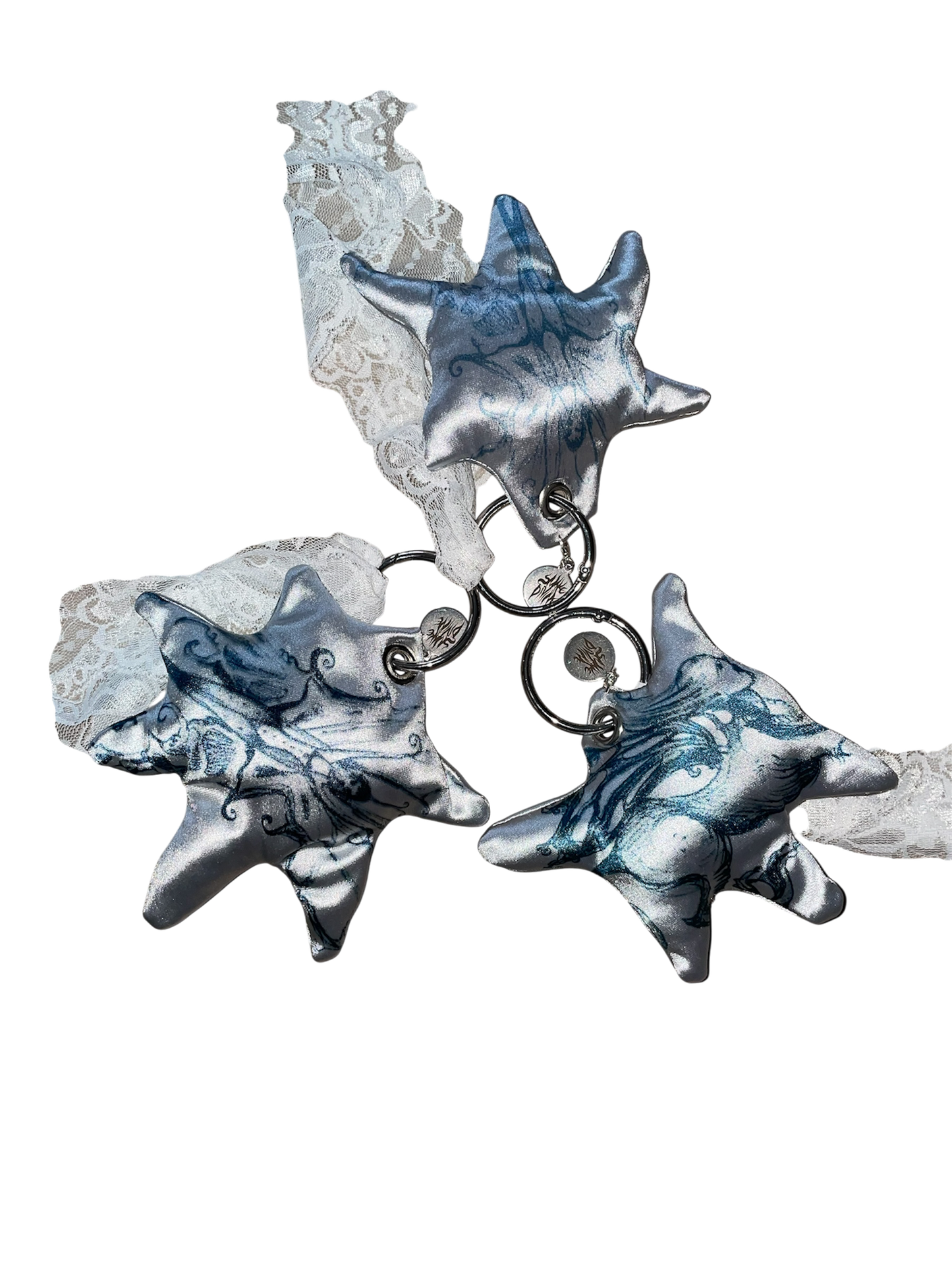 silver star keychain