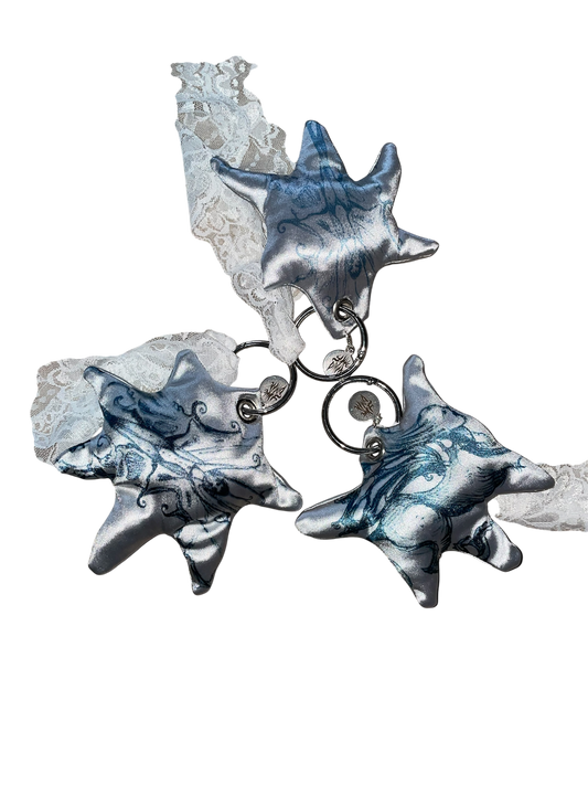 silver star keychain