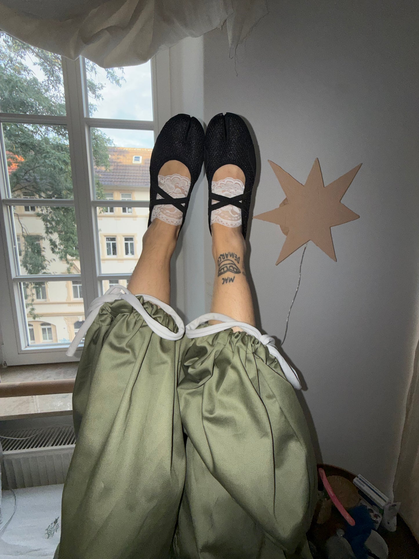 mushroom pants khaki