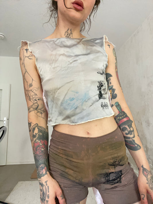 rosewater silk top