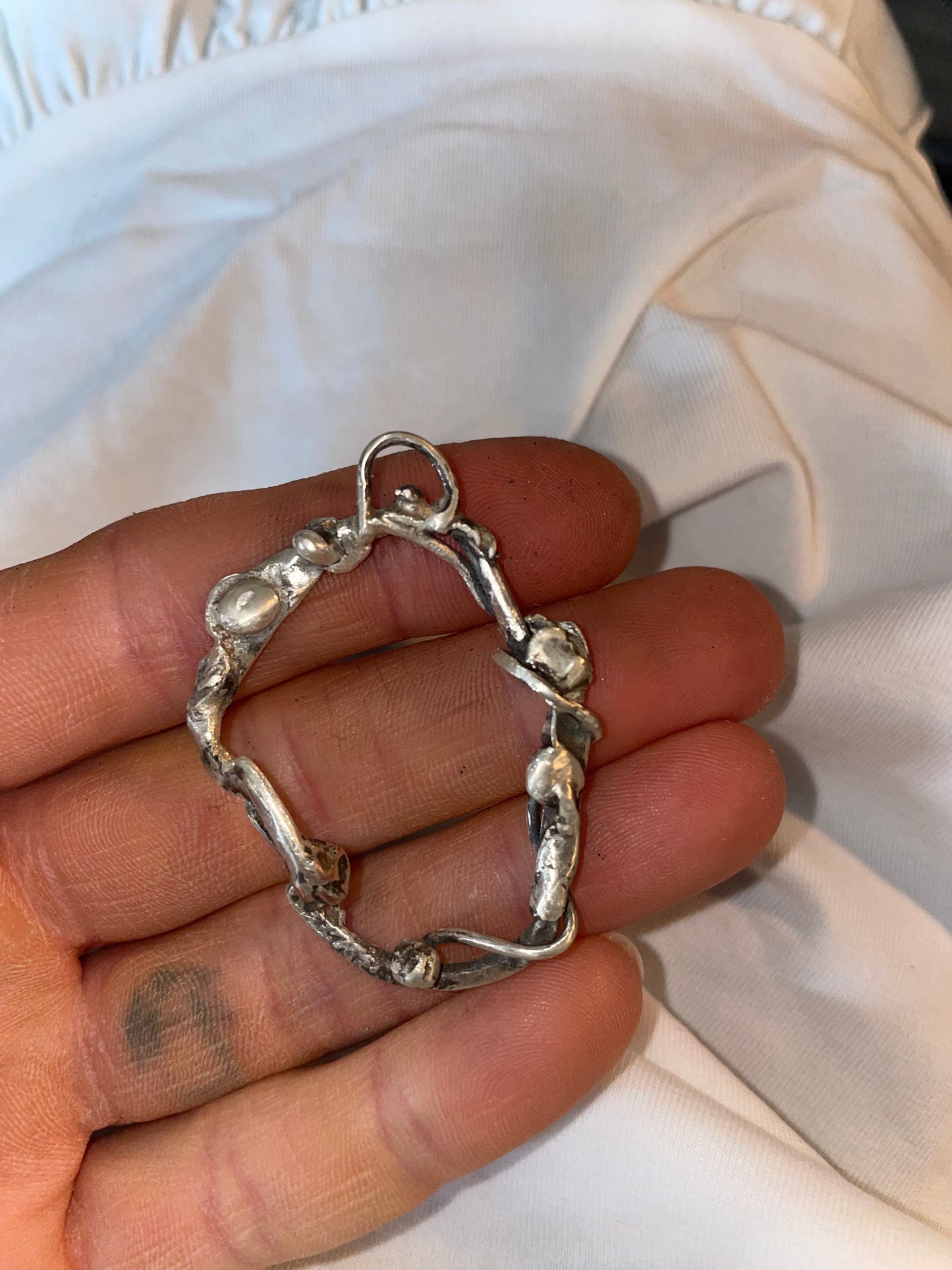 portal silver pendant