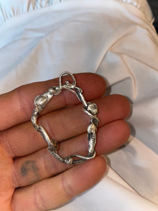 portal silver pendant