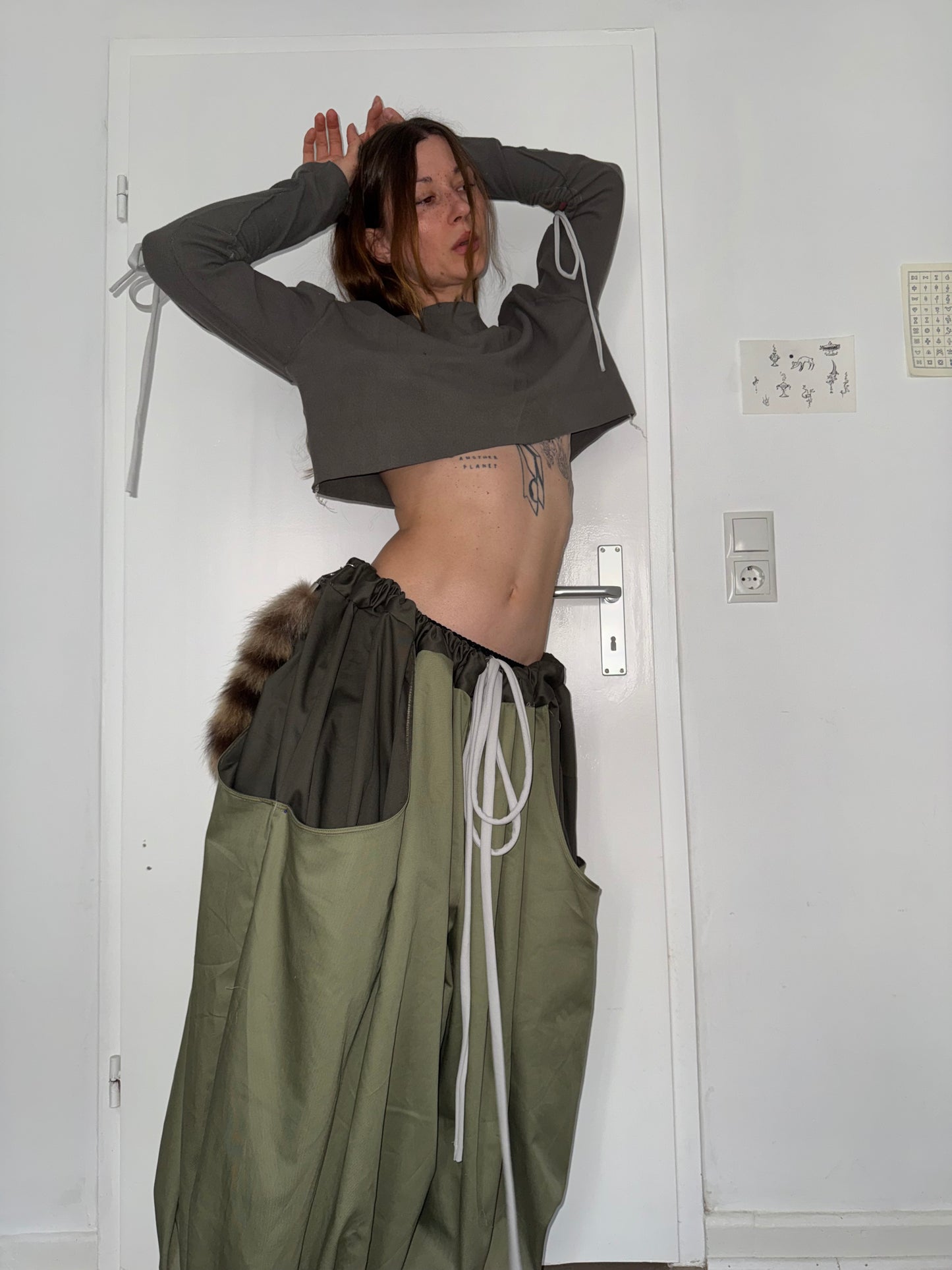 mushroom top khaki