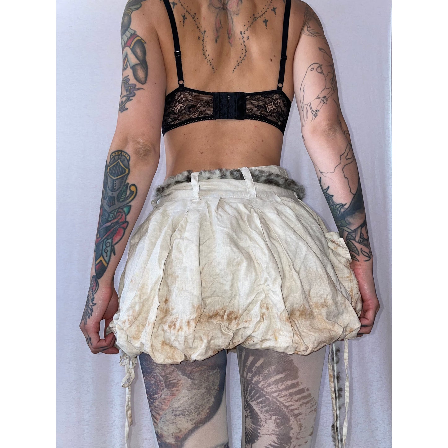 wrinkle balloon skirt