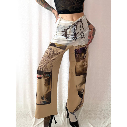 lion pants and skirt set