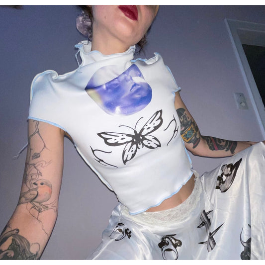 baby butterfly rugby top