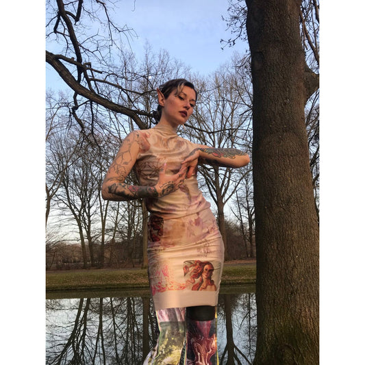 venus statue tube dress