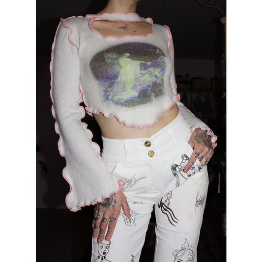 secret garden top with cut out