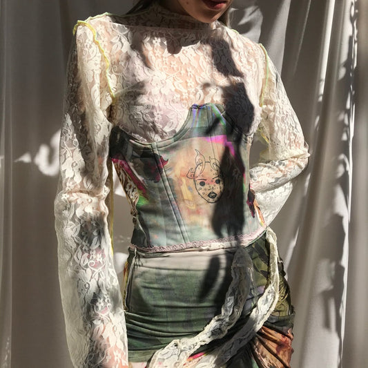 deep thoughts corset top