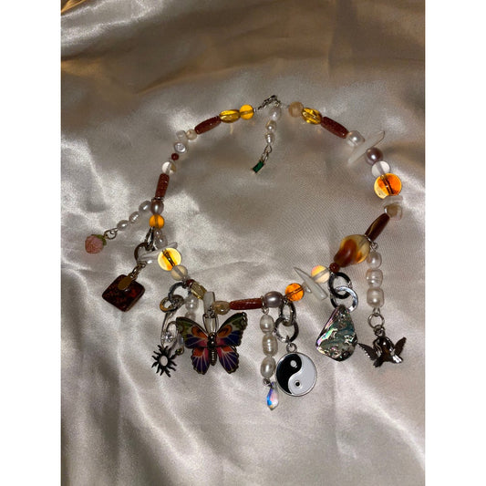 butterfly wings choker